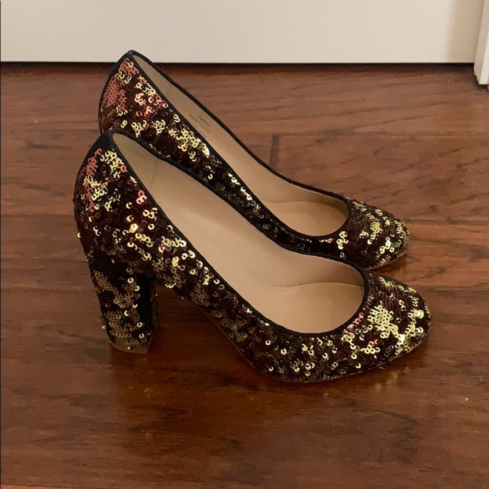 J. Crew Etta Sequin Pumps